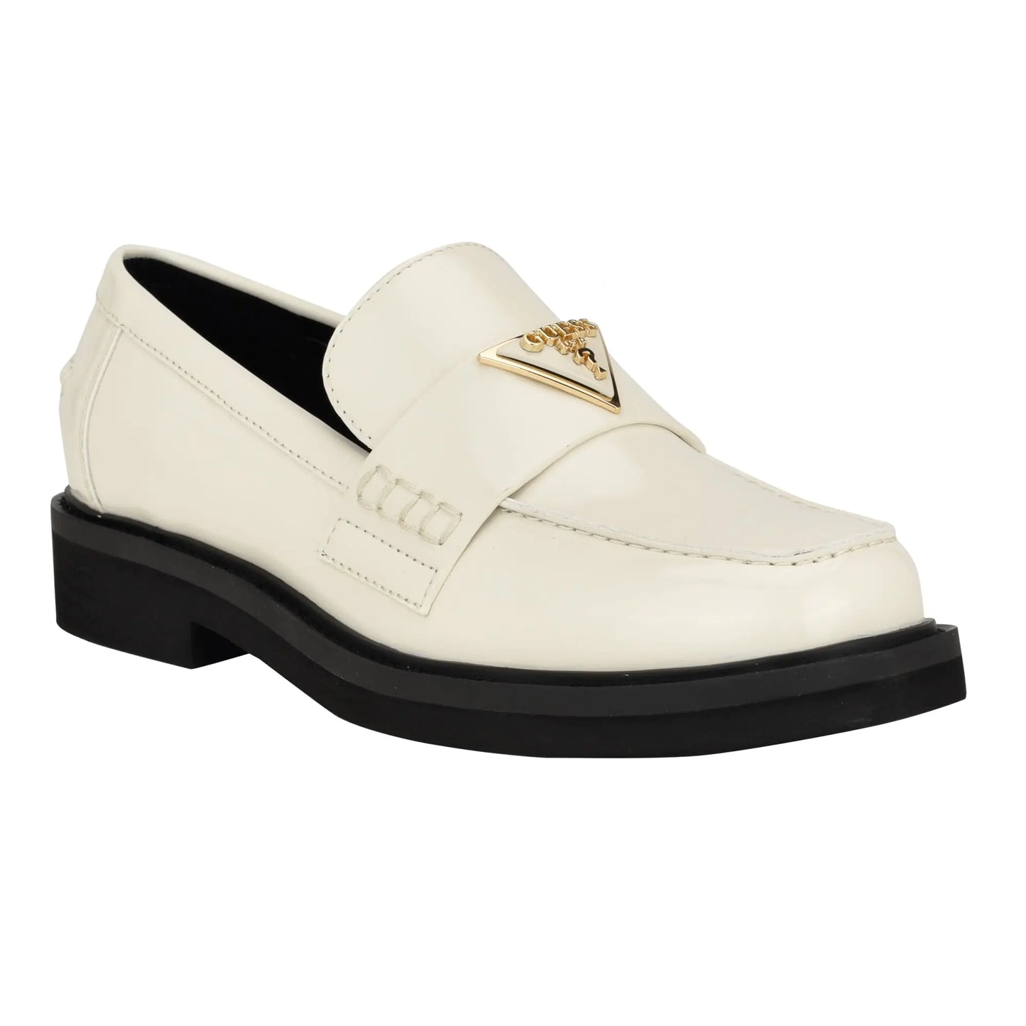 GUESS Womens SHATHA Loafer Ivory 6 - Velora Luxury Fashion