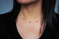 Garnet Wire Wrapped Layering Necklace - Velora Luxury Fashion