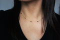 Garnet Wire Wrapped Layering Necklace - Velora Luxury Fashion