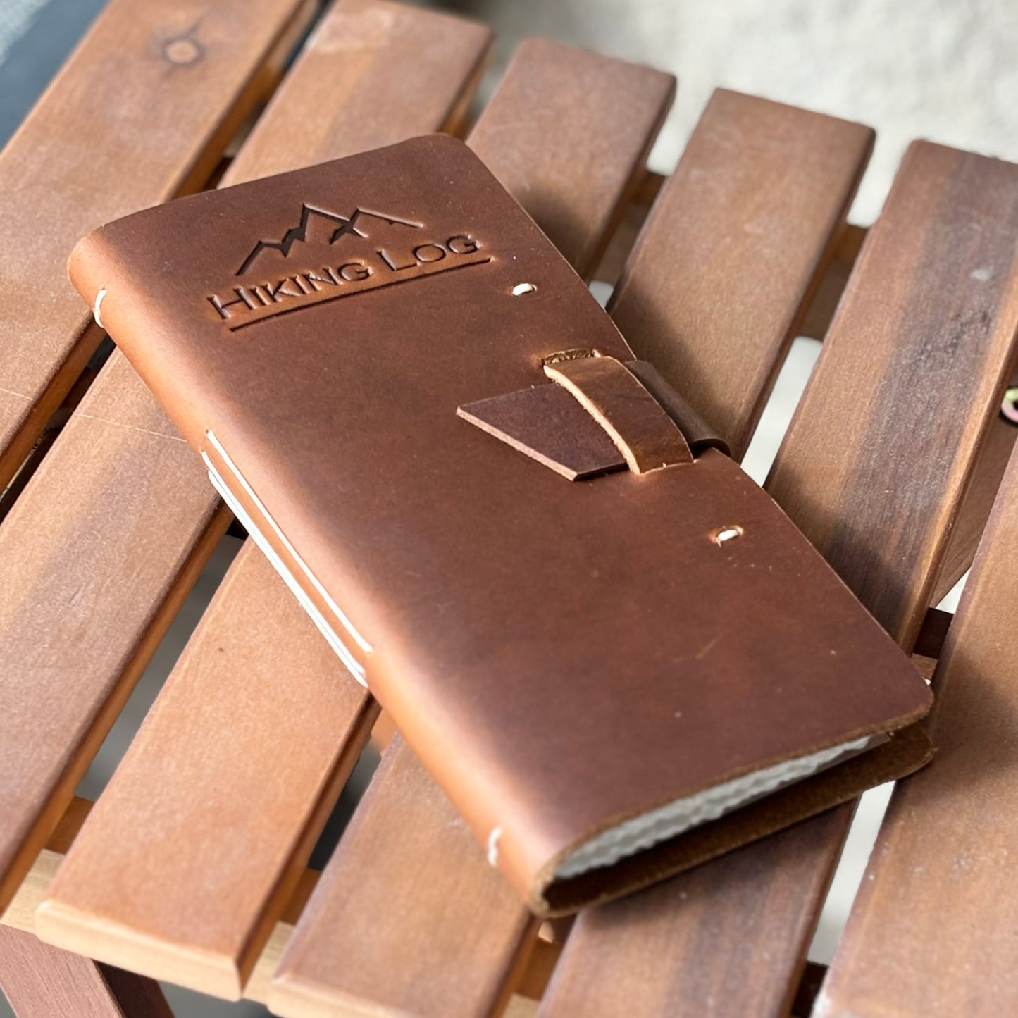 Genuine Leather Hiking Logbook - Velora Luxury Fashion