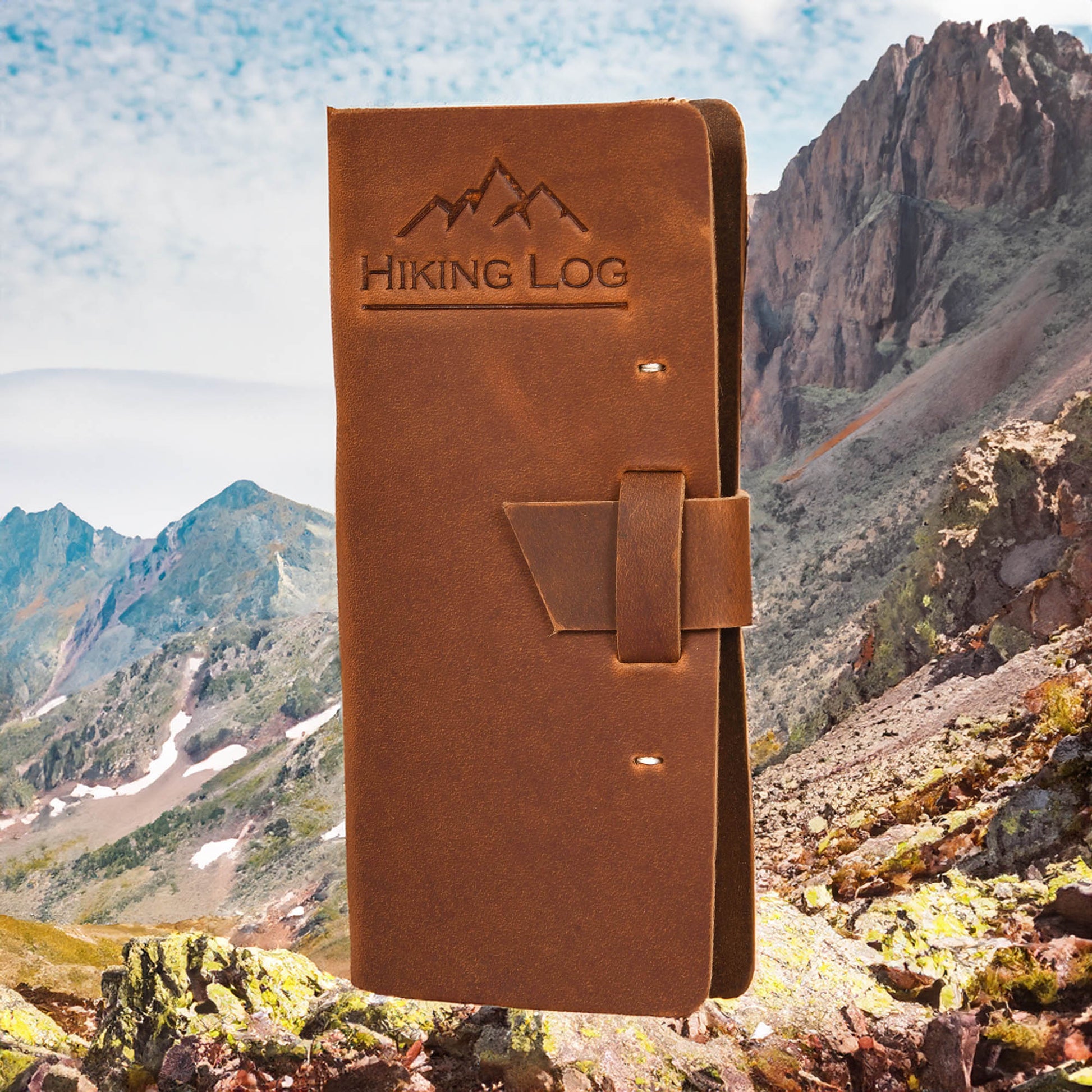 Genuine Leather Hiking Logbook - Velora Luxury Fashion