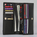 Genuine Leather Wallet with Studded Accent - Velora Luxury Fashion