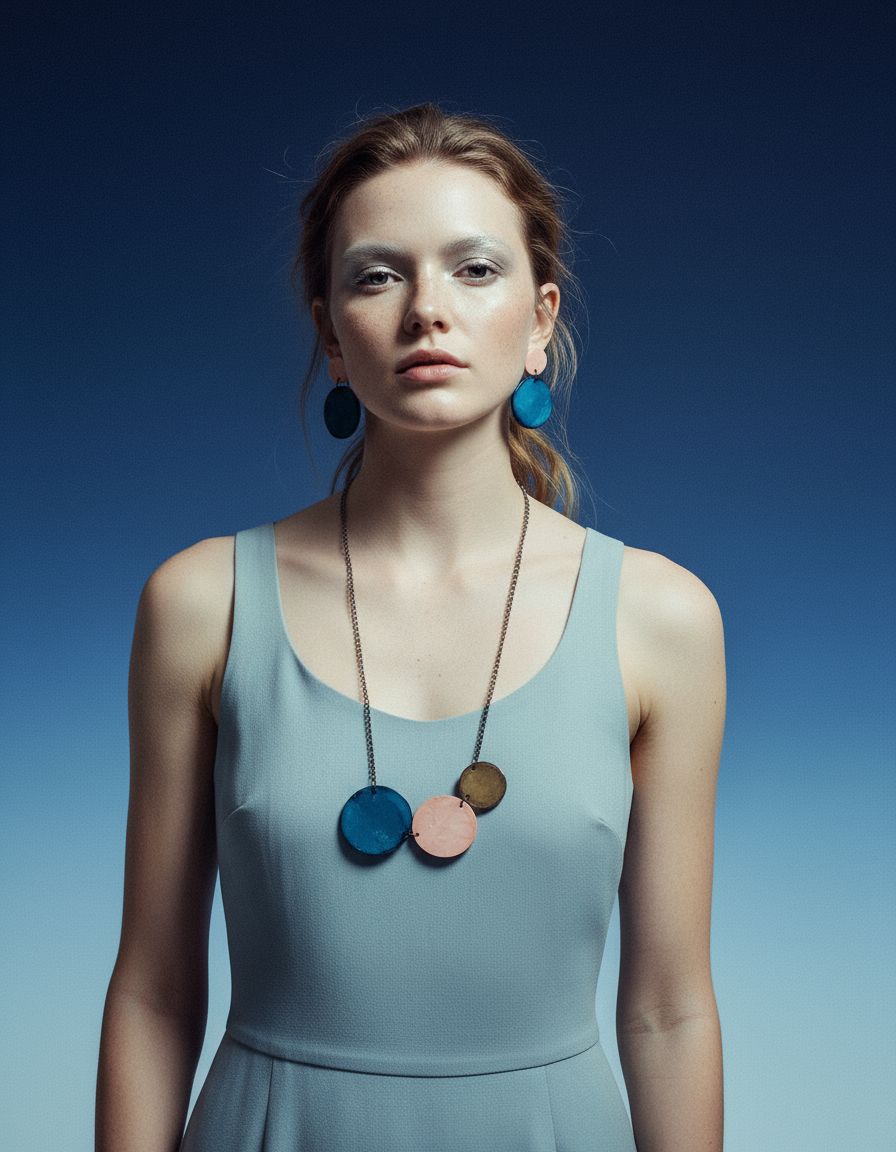 Tri Tone Statement Jewelry Set - Velora Luxury Fashion