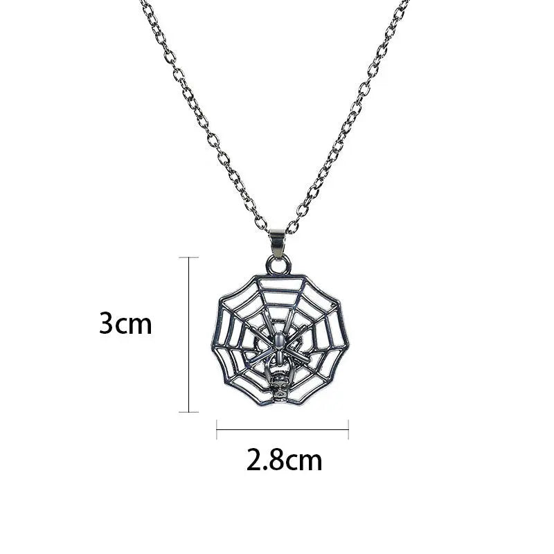 Ghost Festival Ghost Skull Bat Pumpkin Head Pendant Necklace - Velora