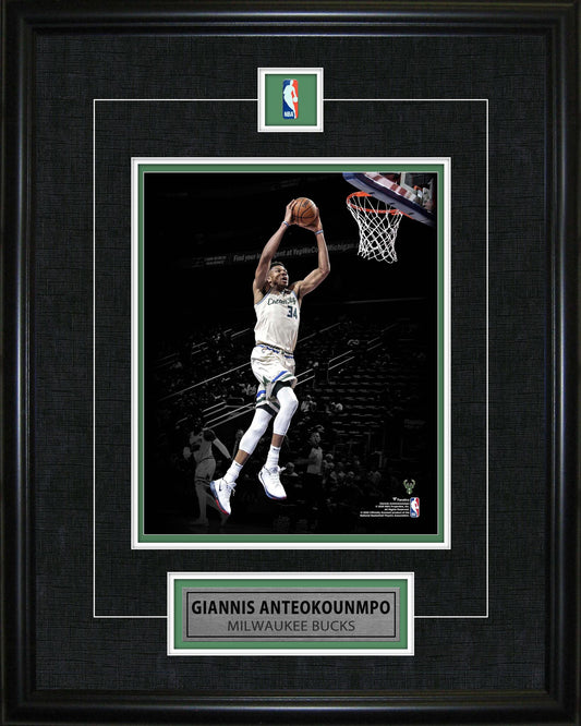 Giannis Antetokounmpo Framed Pin & Plate Bucks - Velora Luxury Fashion