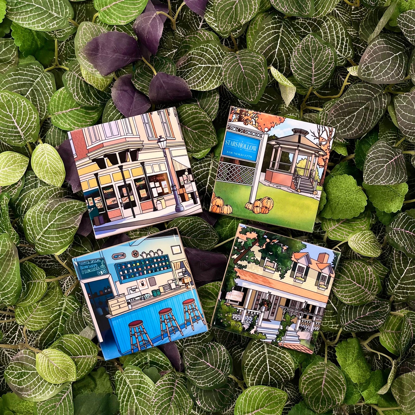 Gilmore Girls Locations Coasters - Velora Luxury Fashion