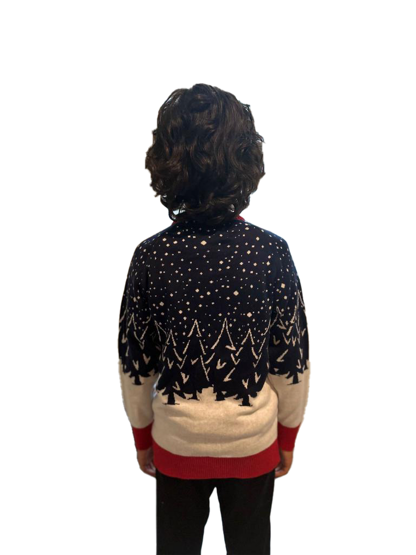 Girl Santa & Reinder Sweater - Velora Luxury Fashion