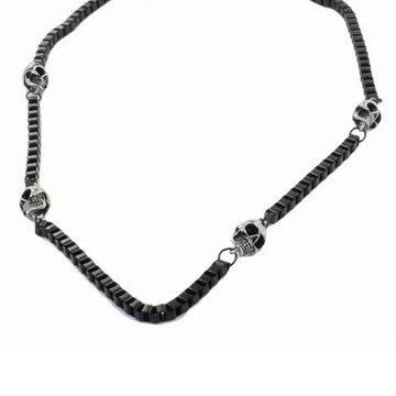 GoSteel Biker Skull Chain Necklace - Velora Luxury Fashion