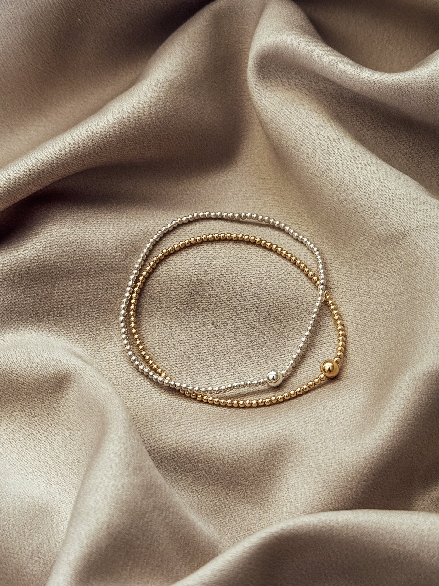 Gold Filled Dainty Stretch Bracelet - Velora Luxury Fashion