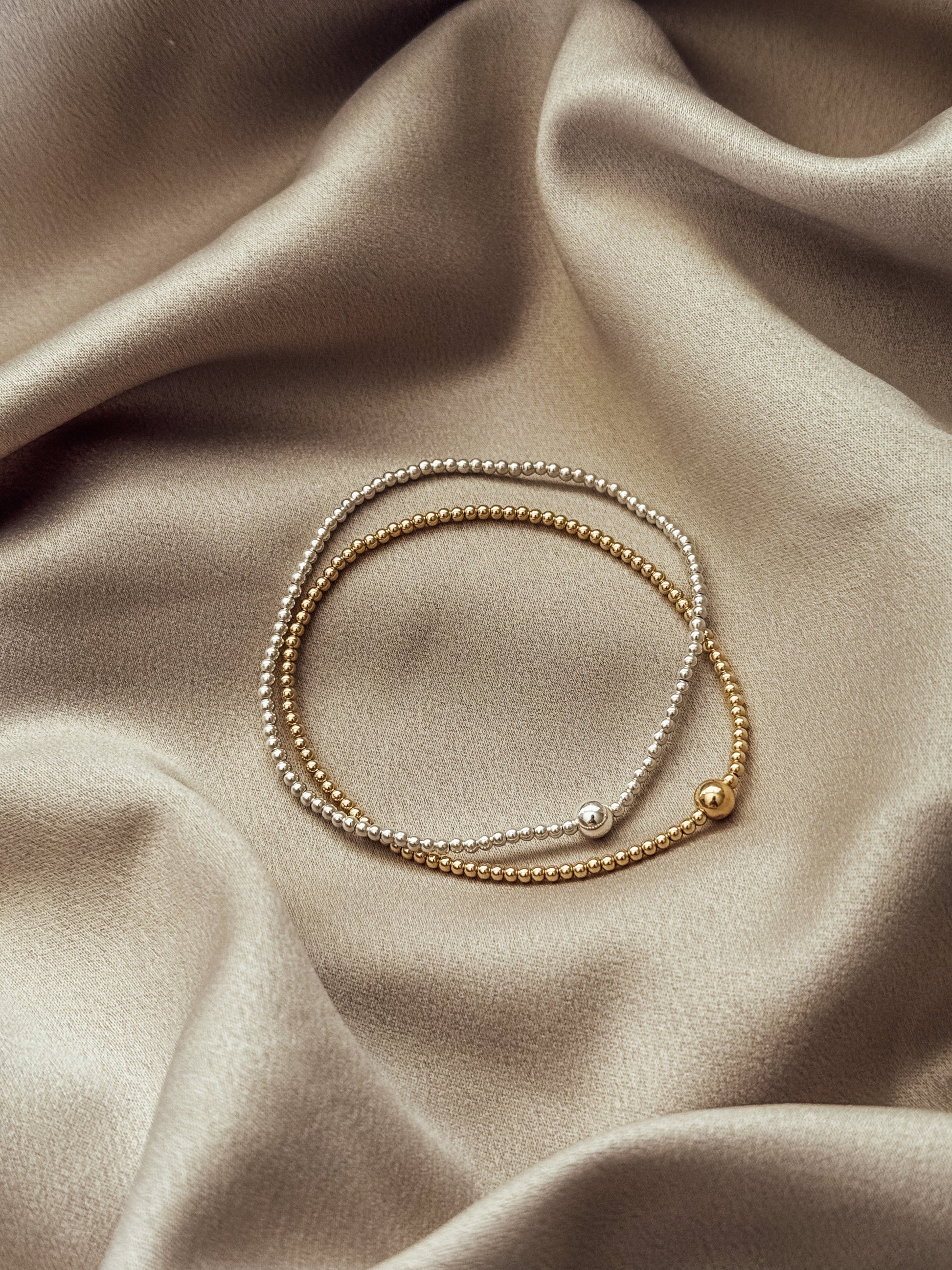 Gold Filled Dainty Stretch Bracelet - Velora Luxury Fashion