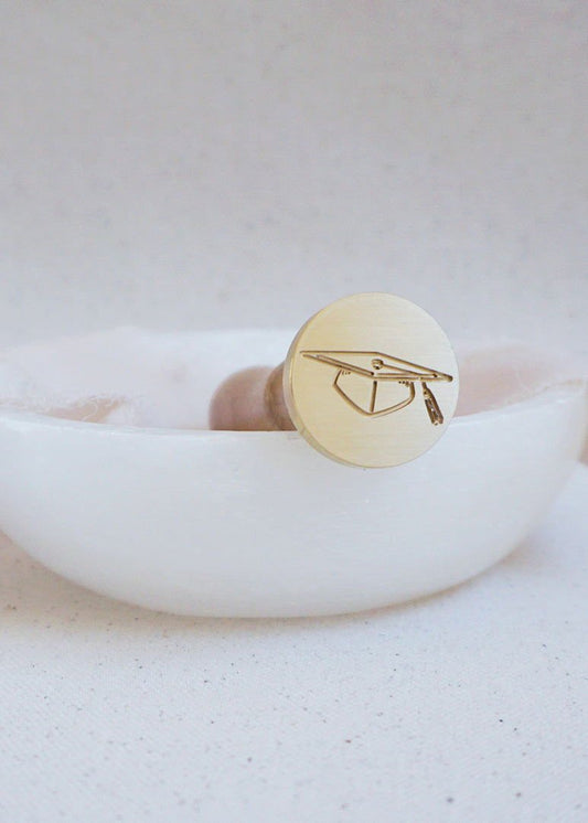 Graduation Hat wax stamp - Velora Luxury Fashion
