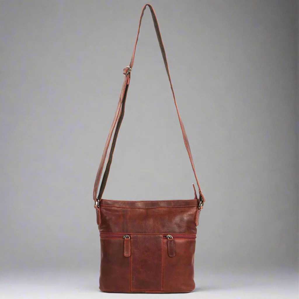 Greenwood Leather Crossbody Bag - Velora Luxury Fashion
