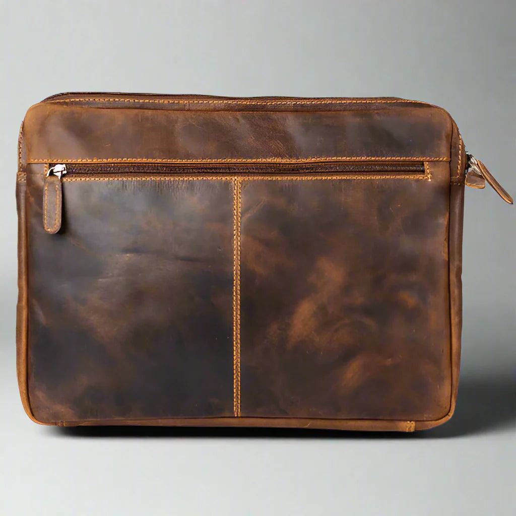 Greenwood Leather Laptop Sleeve for MacBook Pro/Air 13" - Velora Luxury Fashion