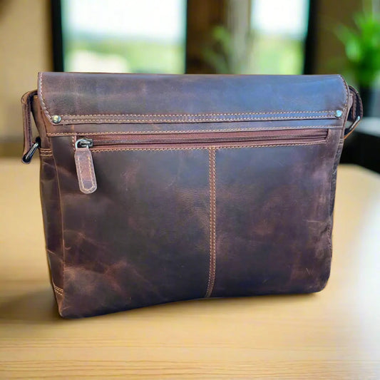 Greenwood Leather Messenger Laptop Bag Boutique of Leathers/Open Road