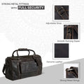 Greenwood Leather Regina Large Travel Duffle Bag - Velora Luxury Fashion