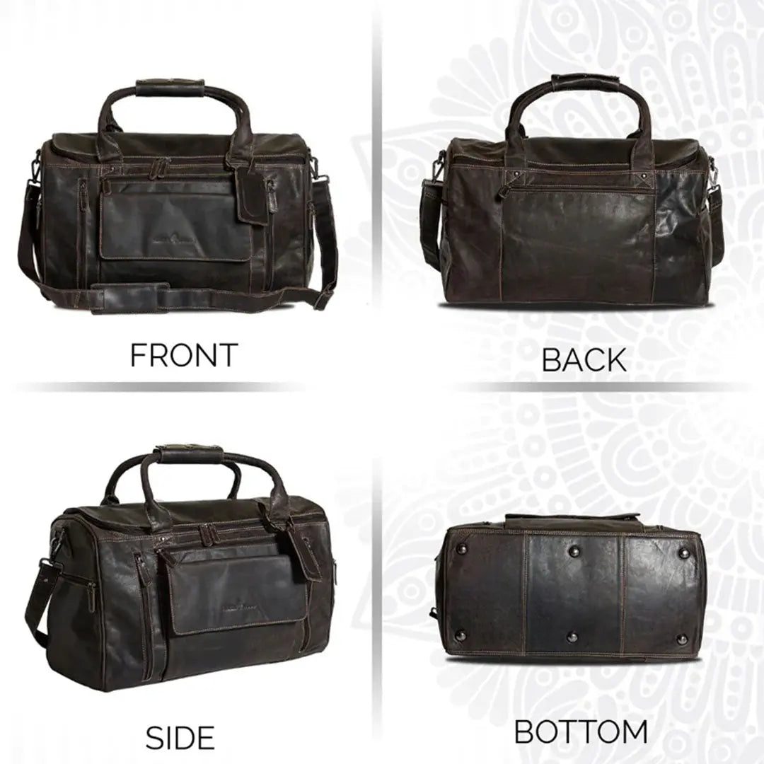 Greenwood Leather Regina Large Travel Duffle Bag - Velora Luxury Fashion