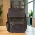 Greenwood Leather Vintage Laptop Backpack - Velora Luxury Fashion