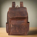 Greenwood Leather Vintage Laptop Backpack - Velora Luxury Fashion
