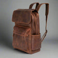 Greenwood Leather Vintage Laptop Backpack - Velora Luxury Fashion