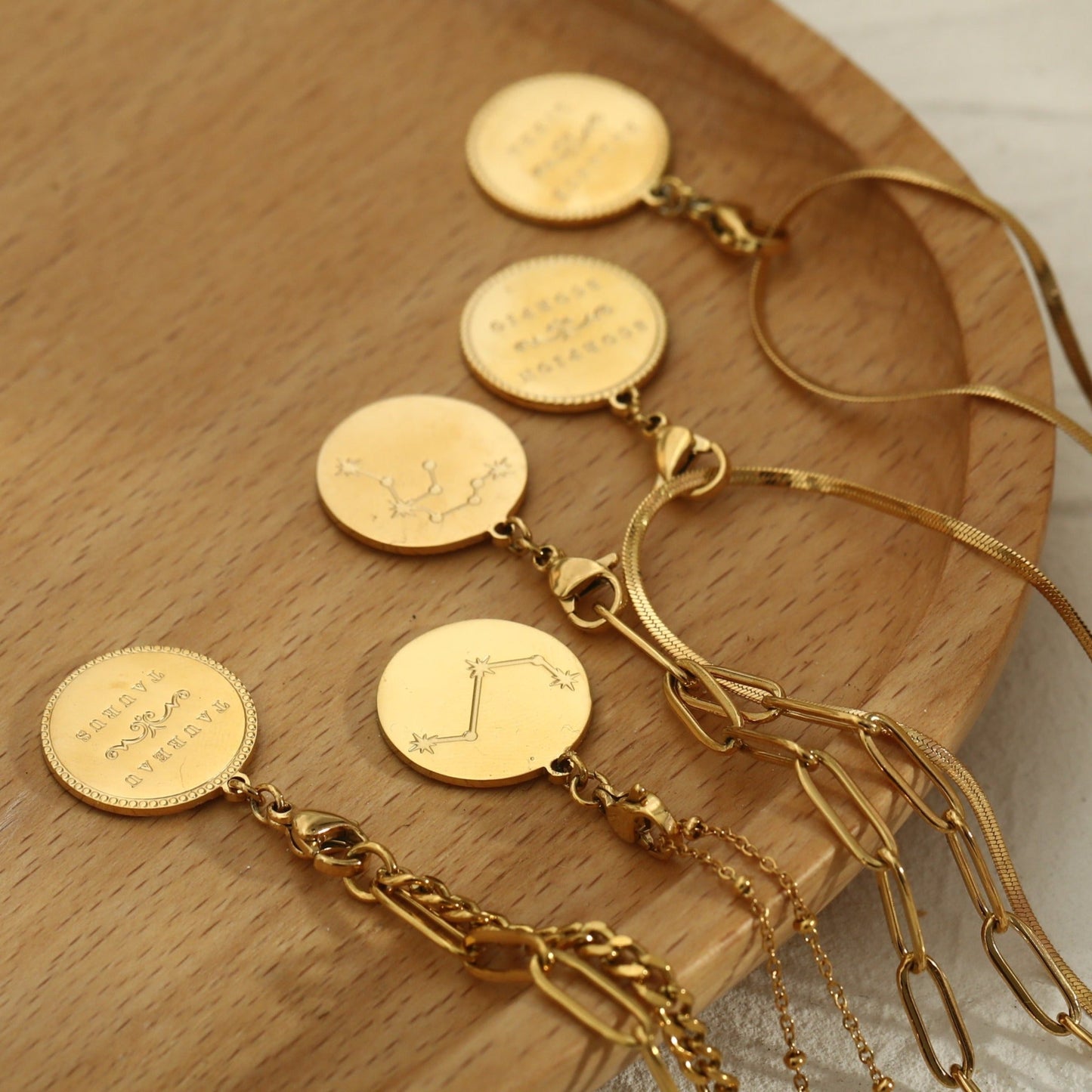 ZODIAC CONSTELLATION Double Sided Charm - Velora