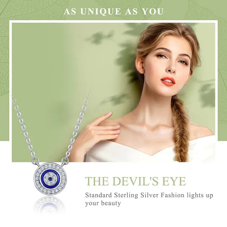 Guardian Evil Eye Sterling Silver Pendant Necklace - Velora Luxury Fashion