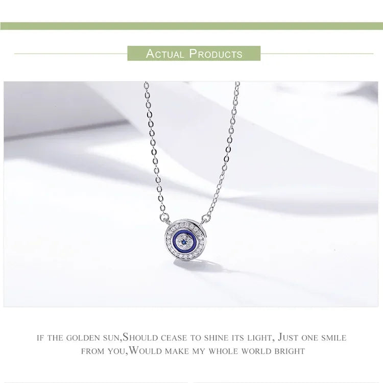 Guardian Evil Eye Sterling Silver Pendant Necklace - Velora Luxury Fashion