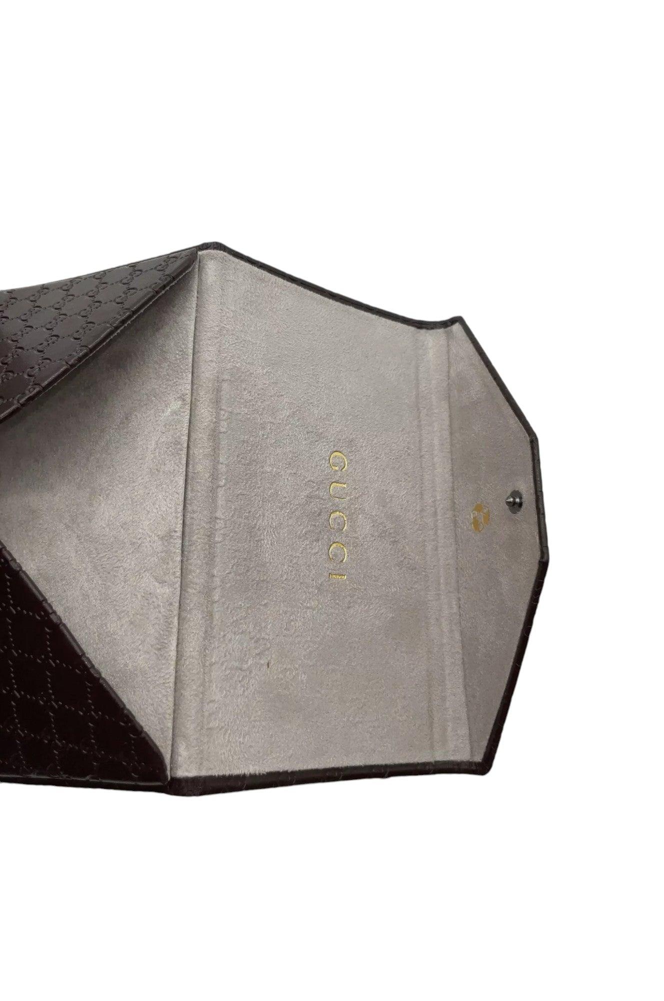 Gucci Micro GG Brown Glasses Case SK080071 - Velora Luxury Fashion