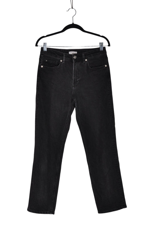 H&M Women Straight-Legged Jeans Regular fit in Black - 4 - Velora Luxury Fashion