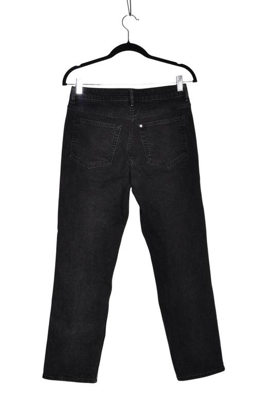 H&M Women Straight-Legged Jeans Regular fit in Black - 4 - Velora Luxury Fashion