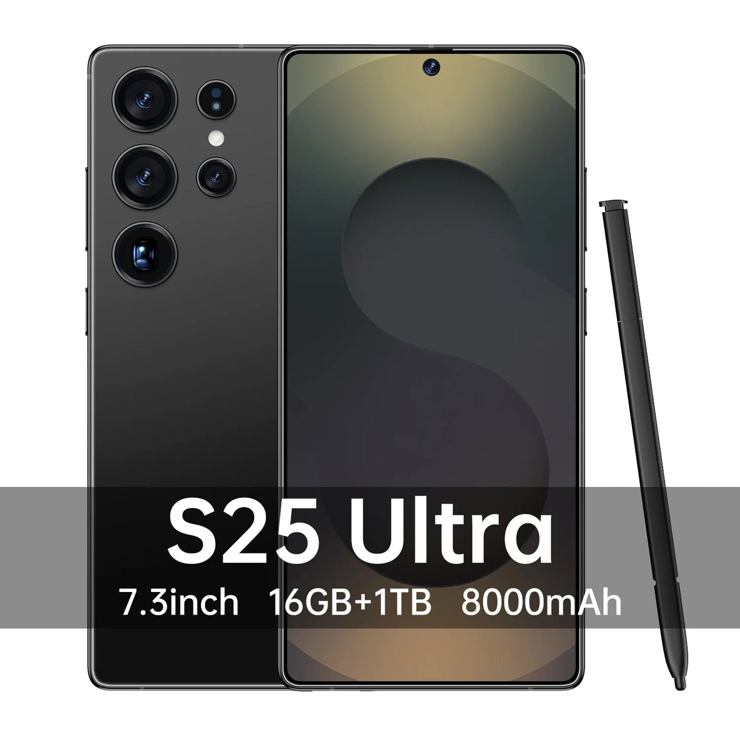 RTS S25 ULTRA Original 16+512GB 72MP+108MP Dual Rear Camera Face Unlock Full Display Android 14 7.3inch GPS Smart Mobile Phone - Velora