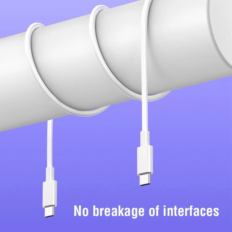 Us Stock Shipping 60W 3A Tpe Fast Charging Cable Thick Type-C to Type-C Light Data Cables for Iphone 15 16 Pro Max Velora
