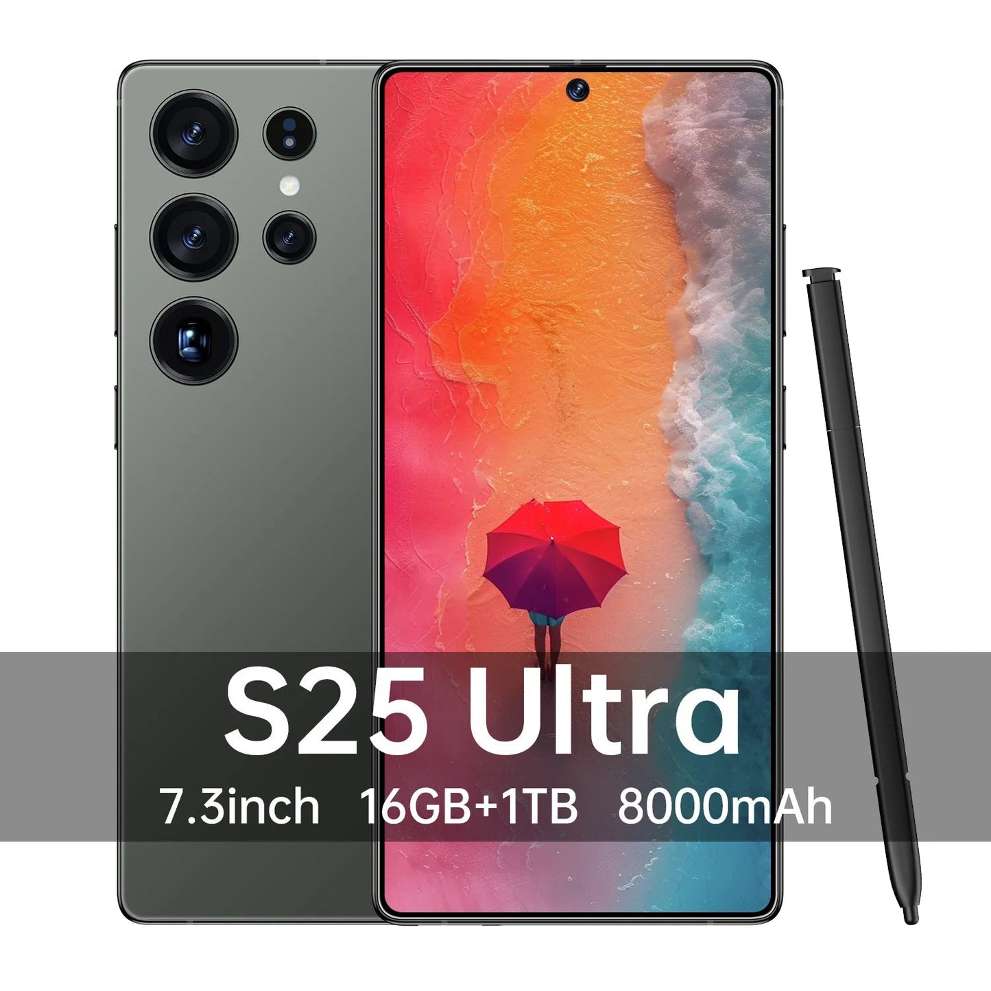 RTS S25 ULTRA Original 16+512GB 72MP+108MP Face Unlock Full Display Android 14 Cell Phone Smart Mobile Phone 7.3inch GPS - Velora