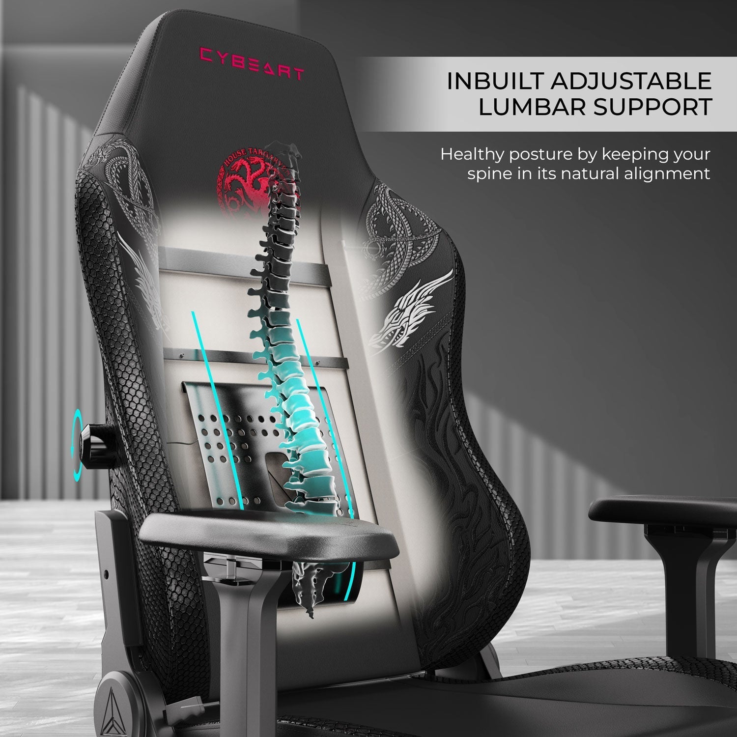 House Targaryen Gaming Chair - Velora