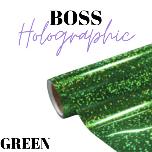 HTV- Boss Holographic - GREEN - Velora Luxury Fashion