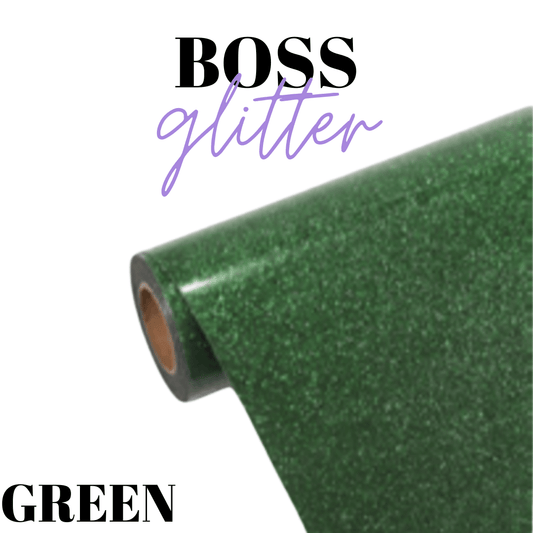 HTV - BossGlitter - GREEN - Velora Luxury Fashion