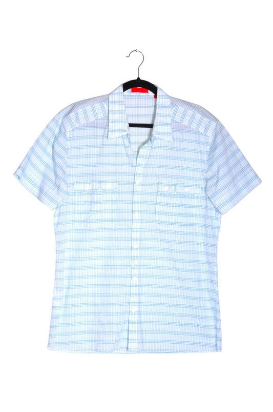 HUGO BOSS Men Button Down Tops Regular fit in Green - XL - Velora Luxury Fashion