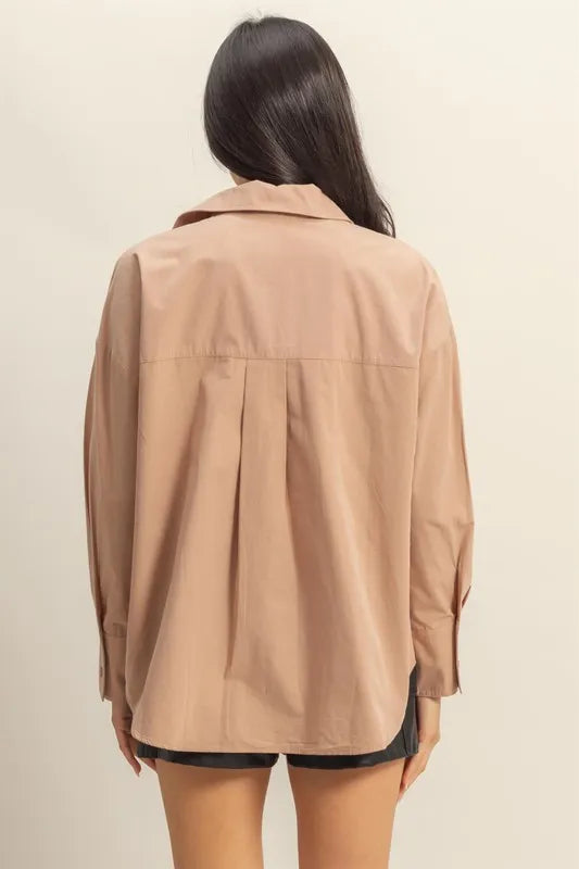 HYFVE Button Down Long Sleeve Shirt - Velora Luxury Fashion