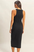 HYFVE Round Neck Bodycon Ribbed Knit Dress - Velora Luxury Fashion