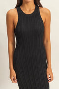 HYFVE Round Neck Bodycon Ribbed Knit Dress - Velora Luxury Fashion