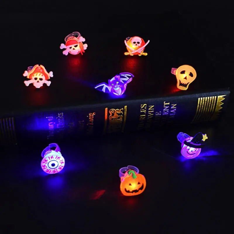 Halloween Decorations Halloween Glowing Brooch Ring - Velora