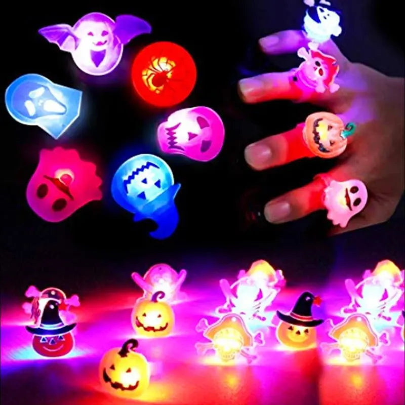 Halloween Decorations Halloween Glowing Brooch Ring - Velora
