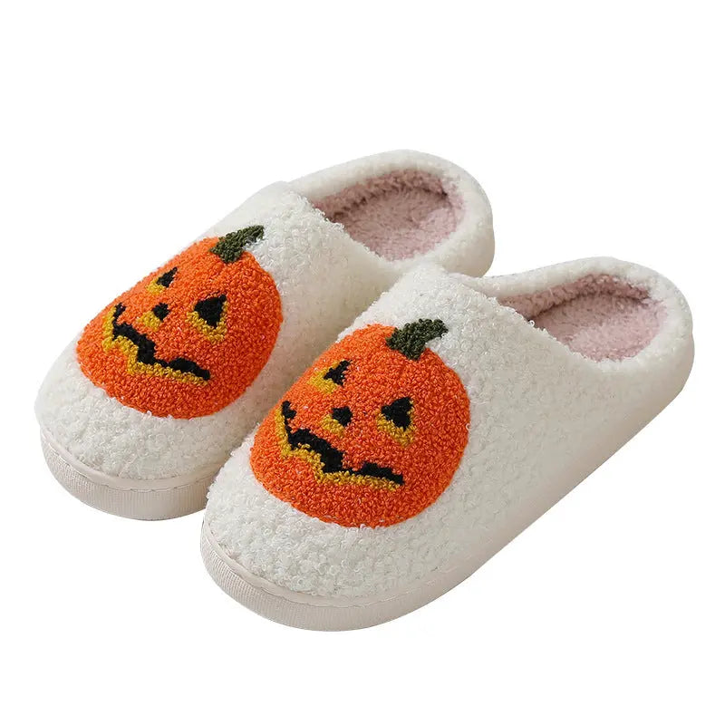 Halloween Pumpkin Cartoon Slippers Warm Winter Slippers Men And Women Couples Indoor House Shoes EX-STOCK Canada
