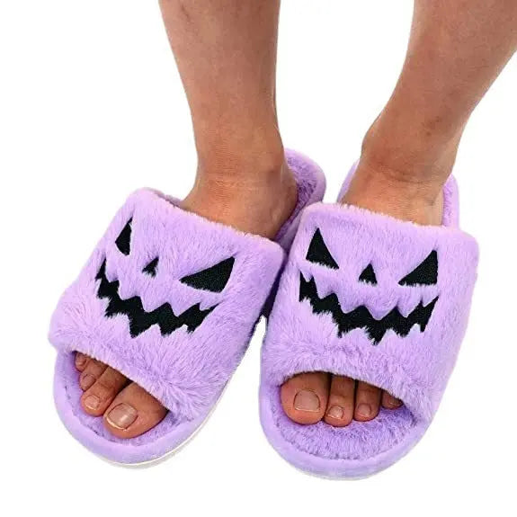 Halloween Shoes Winter Cute Warm Home Slippers Women EX-STOCK Canada