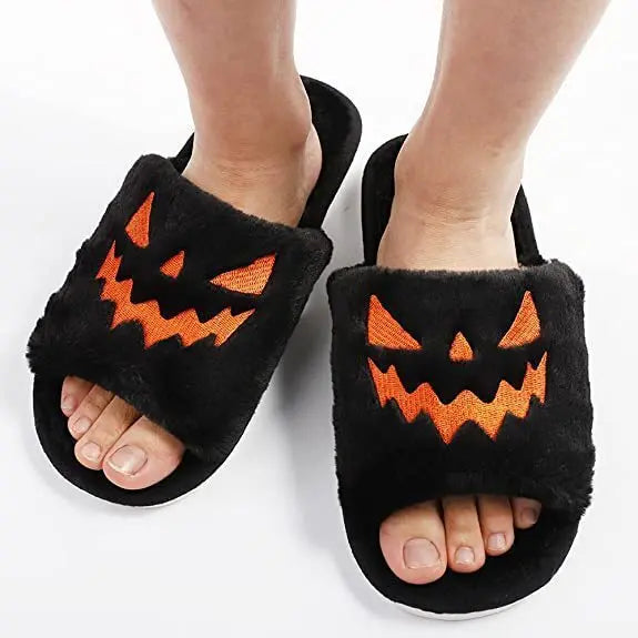 Halloween Shoes Winter Cute Warm Home Slippers Women EX-STOCK Canada