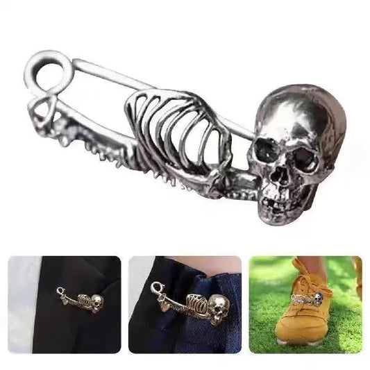 Halloween Vintage Skull Pin Clothes Brooch - Velora