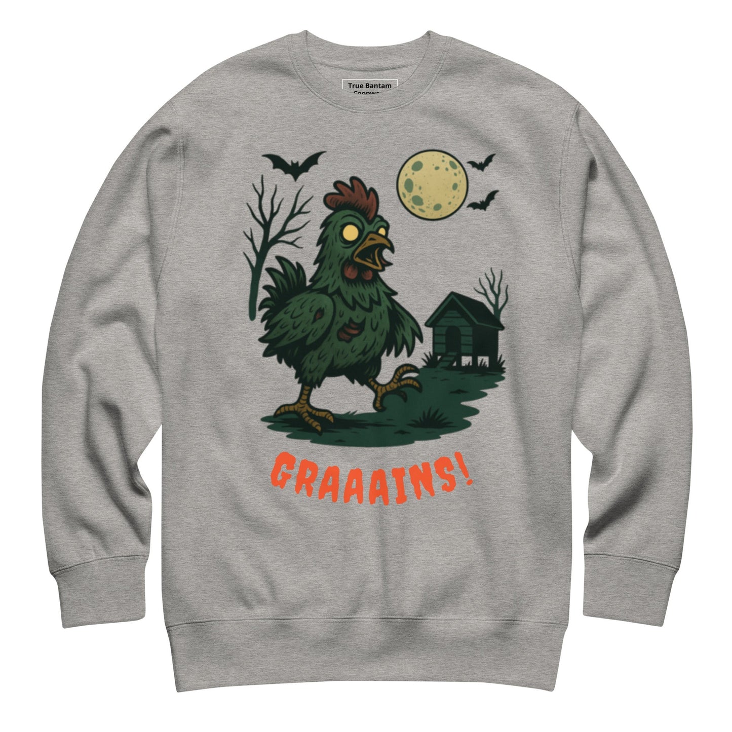 Halloween Zombie Chicken Scene Unisex Premium Sweatshirt - Velora Luxury Fashion