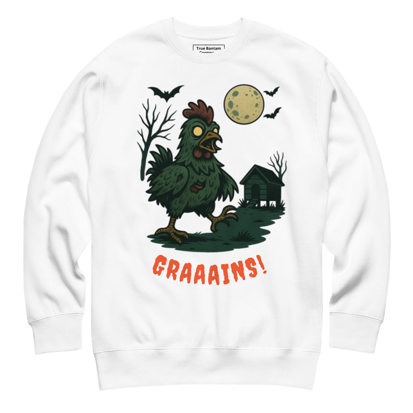 Halloween Zombie Chicken Scene Unisex Premium Sweatshirt - Velora Luxury Fashion