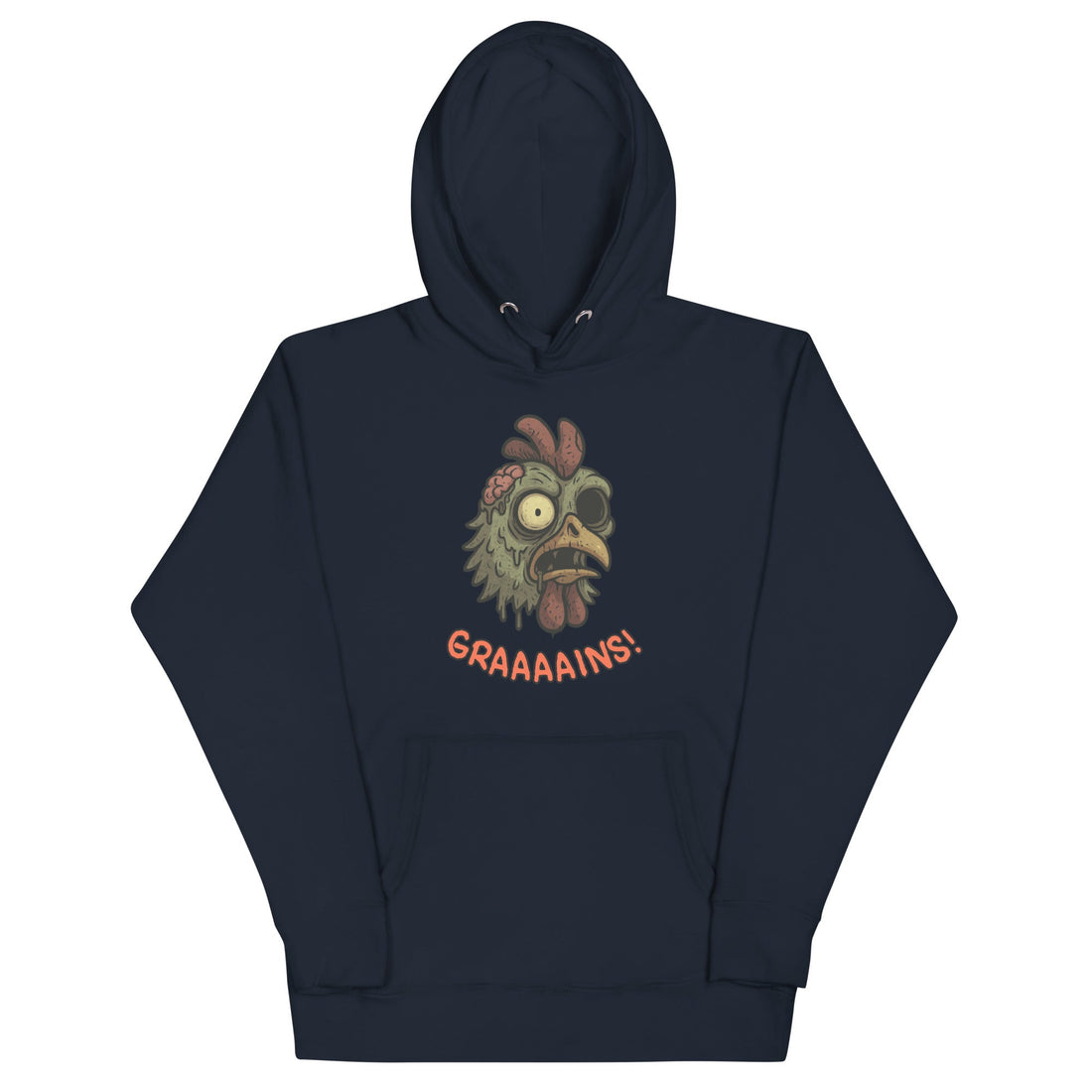 Halloween Zombie Chicken Unisex Bunny Hug (hoodie) - Velora Luxury Fashion