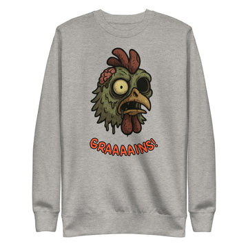 Halloween Zombie Chicken Unisex Premium Sweatshirt - Velora Luxury Fashion
