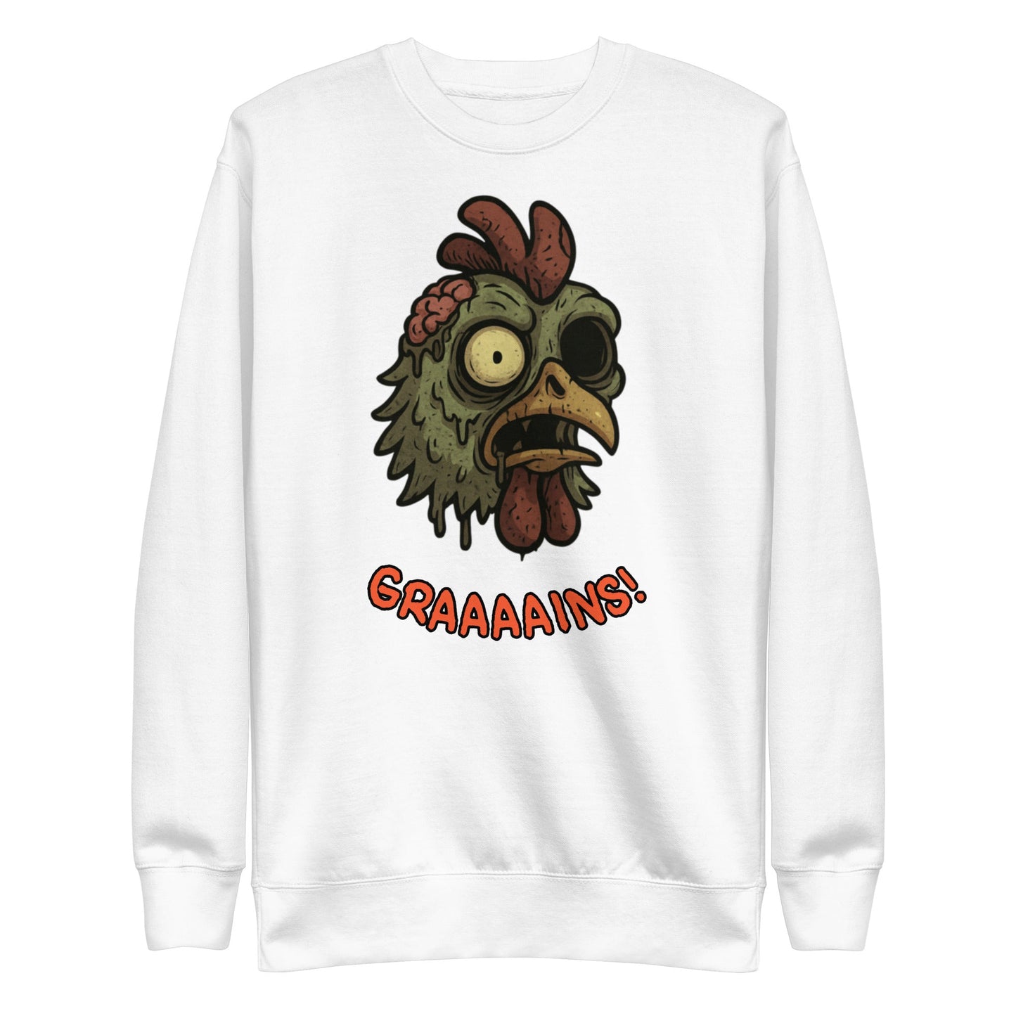 Halloween Zombie Chicken Unisex Premium Sweatshirt - Velora Luxury Fashion